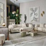 مبل پاندا تدی هفت نفره رنگ کرم و طوسی