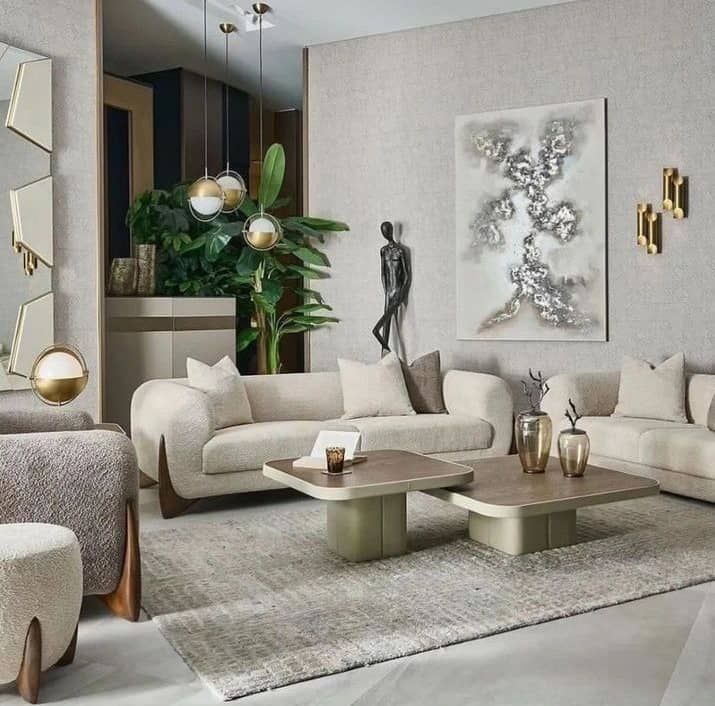 photo_2024-09-03_06-35-35 مبل پاندا تدی هفت نفره رنگ کرم و طوسی - Image 1