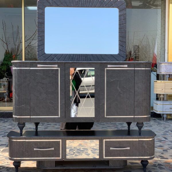 ست میز کنسول و میز تی وی مدل اینه لوزی