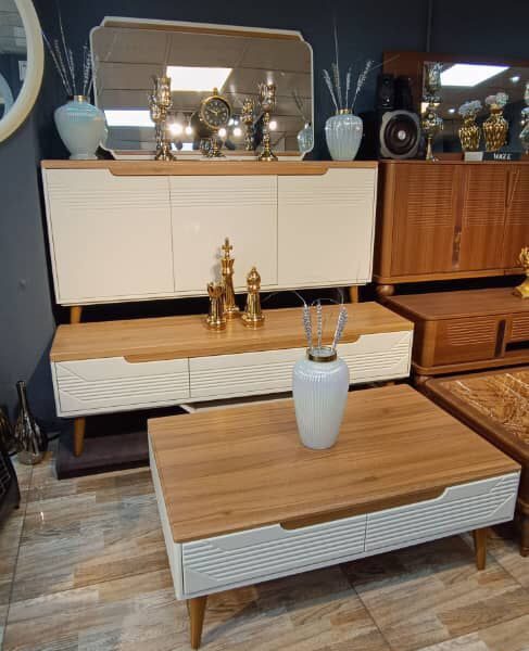 ست میز کنسول و میز تی وی مدل تیام