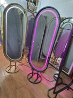 اینه ایستاده پایه فلزی نئون دار - Image 2