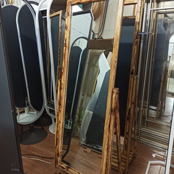 اینه ایستاده مستطیل پایه دار چوب روس سند پلاست