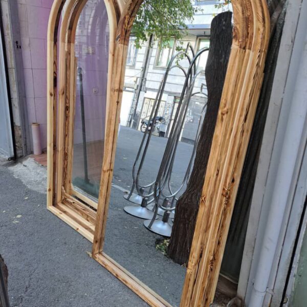 اینه ایستاده بدون پایه چوب روس سند پلاست مدل گنبدی ساده