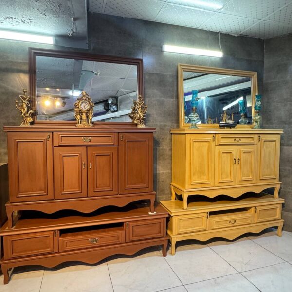 میز کنسول و اینه رنگی مدل ویکتوریا