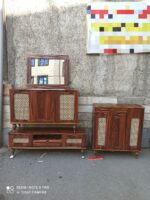 ست میز کنسول و میز تی وی و جاکفشی مدل حصیر مستطیل - Image 4