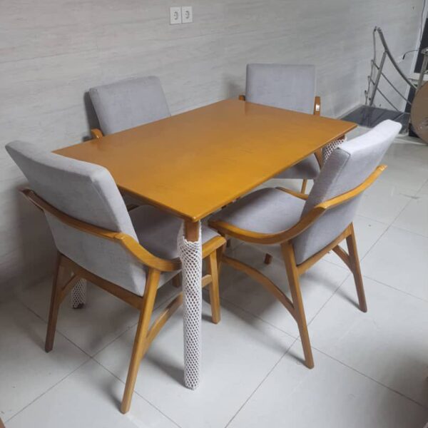 ناهار خوری چهار نفره مدل دسته منحنی