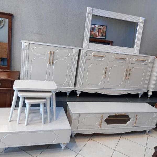 ست میز کنسول و میز تی وی و جاکفشی و جلو مبلی مدل انجل