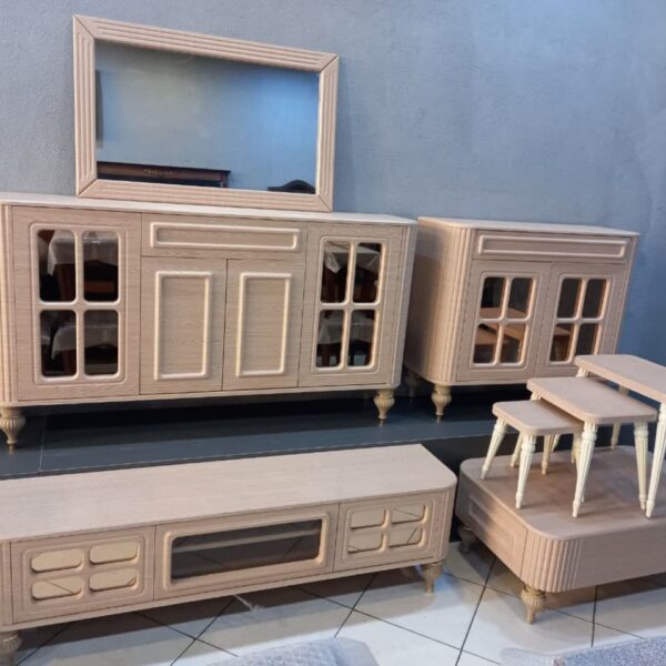 ست میز کنسول و میز تی وی و جاکفشی و جلومبلی مدل کلاسیک