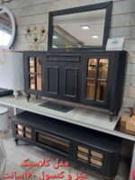 ست میز کنسول و میز تی وی و جاکفشی و جلومبلی مدل کلاسیک - Image 4