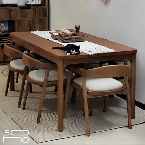 میزناهار خوری مدل لاله 6 نفره