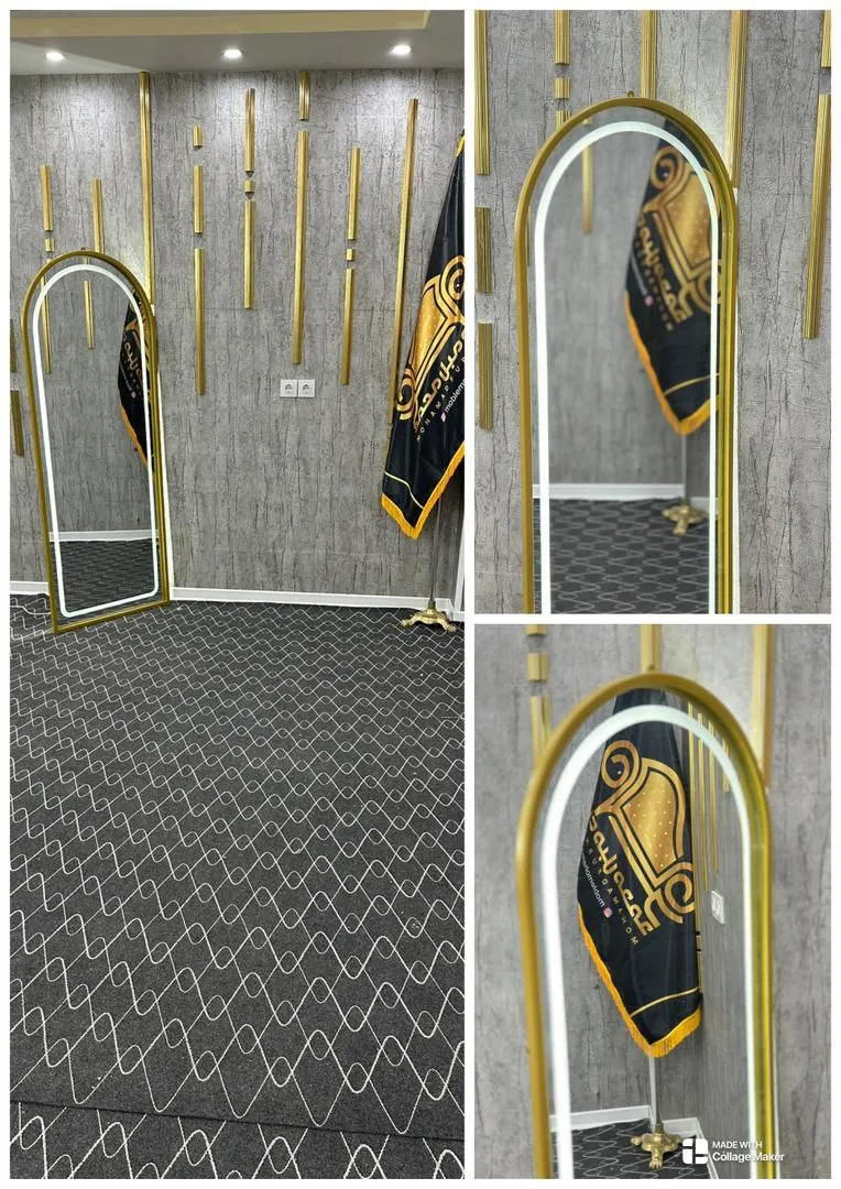 اینه ایستاده گنبدی فلزی ساده نئون دار اینه ایستاده گنبدی فلزی ساده نئون دار