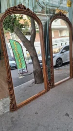 اینه استاده مدل چوبی رزین خور گنبدی