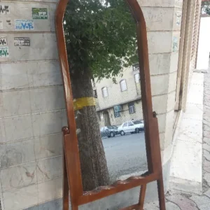 اینه ایستاده مدل گنبدی بیضی باکس دار چوبی