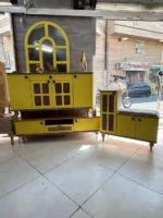 ست میز تلویزیون اینه کنسول و جاکفشی مدل حصیر قاسمی