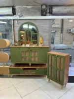 ست میز تلویزیون اینه کنسول و جاکفشی مدل حصیر قاسمی