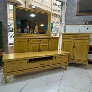 میز تلویزیون اینه کنسول و جاکفشی مدل ویکتوریا ۳