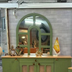 آینه کنسول مدل حصیرخور