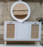 آینه کنسول مدل حصیر خور کد 2