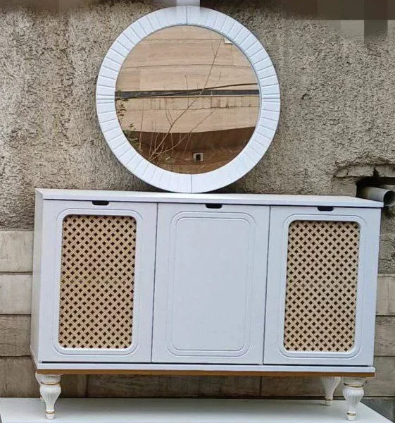 آینه کنسول مدل حصیر خور کد 2