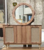 آینه کنسول مدل حصیر خور کد 2