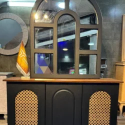 آینه کنسول مدل حصیری کد 2